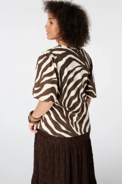 T-shirt met V-hals