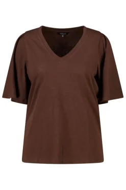 T-shirt met v-hals