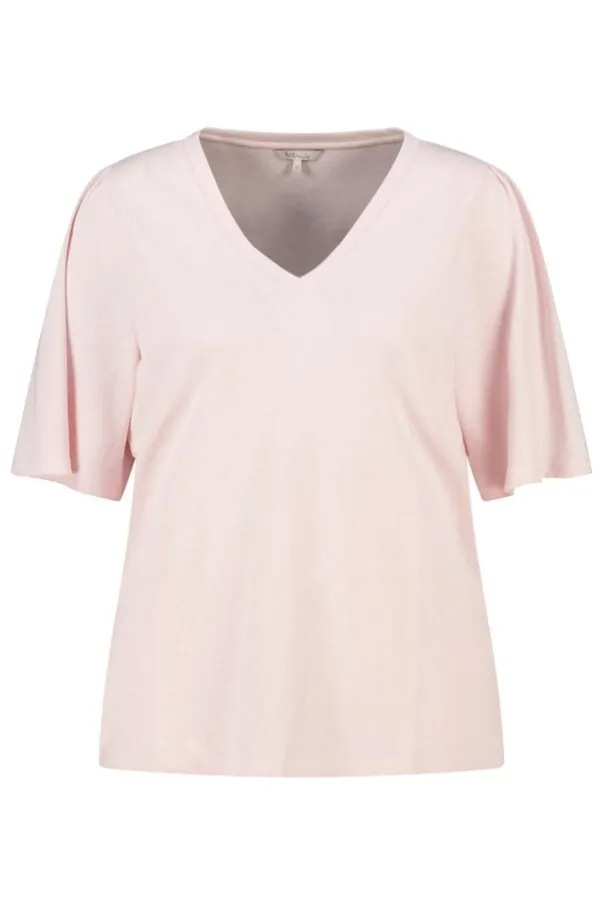 T-shirt met v-hals