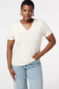 T-shirt met V-hals