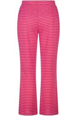 Wide leg broek met elastische taille