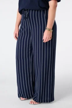 Wide leg broek met print