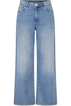Wide leg jeans met hoge taille