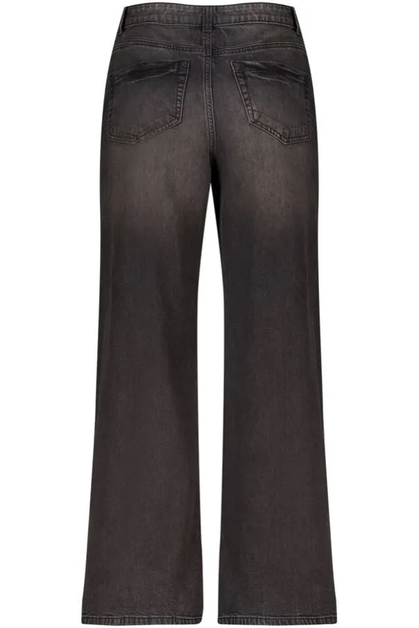 Wide leg jeans met hoge taille