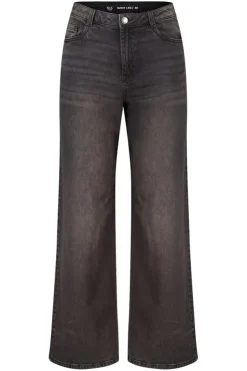 Wide leg jeans met hoge taille