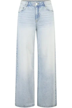 Wide leg jeans met hoge taille