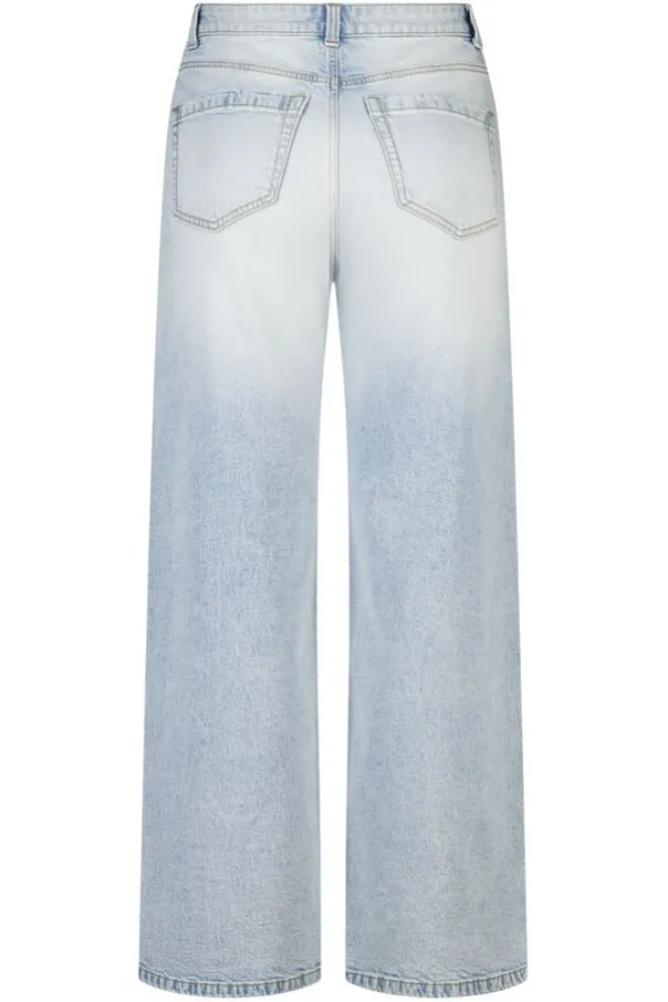 Wide leg jeans met hoge taille