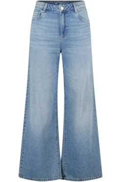 Wide leg jeans met hoge taille