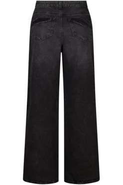 Wide leg jeans met hoge taille