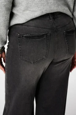 Wide leg jeans met hoge taille