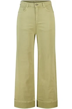Wide leg jeans met omgeslagen pijpen