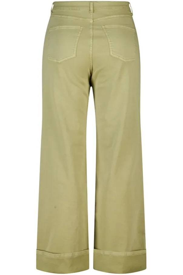 Wide leg jeans met omgeslagen pijpen