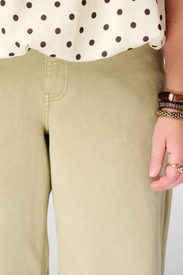 Wide leg jeans met omgeslagen pijpen