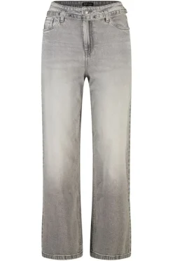 Wide leg jeans met riempje