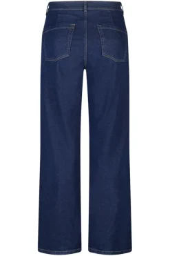 Wide leg jeans met sierknopen