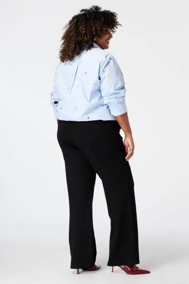 Wide leg pantalon